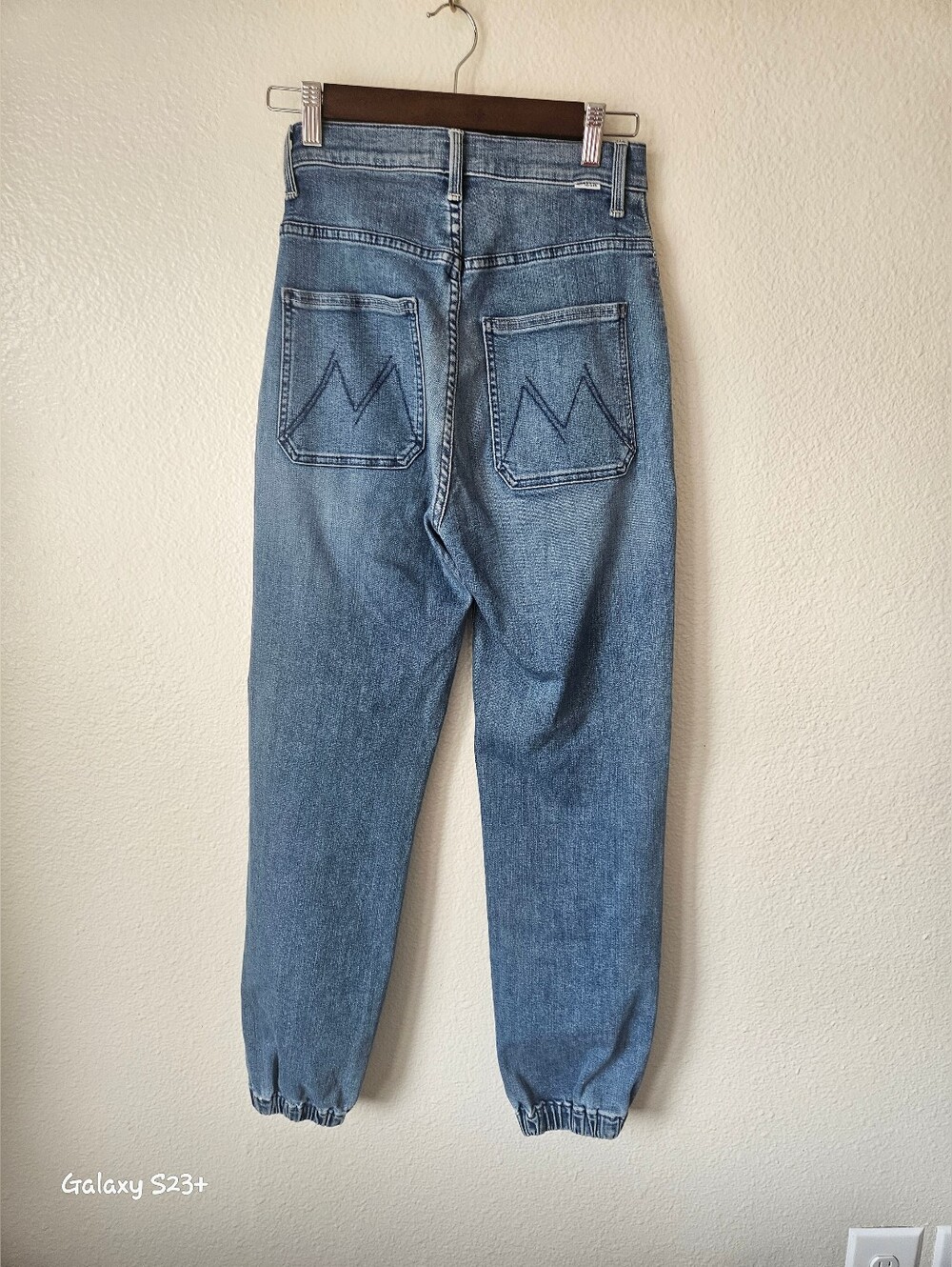 Mother- the Wrapper Patch Springy Ankle Jogger Jeans We The Animals Womens 26 - Picture 2 of 11